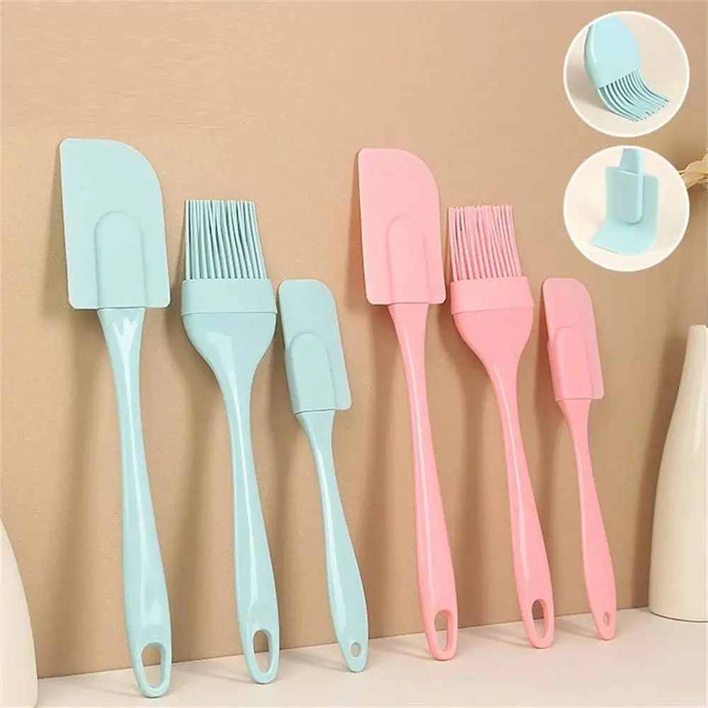 Kitchen Baking Mixer - 3 adet Yapışmaz Silikon Krem Kazıyıcı