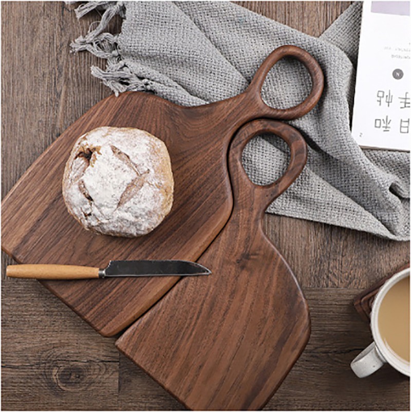 Kitchen Baking Area - Siyah Ceviz Katı Doğrama Tahtaları Ahşap