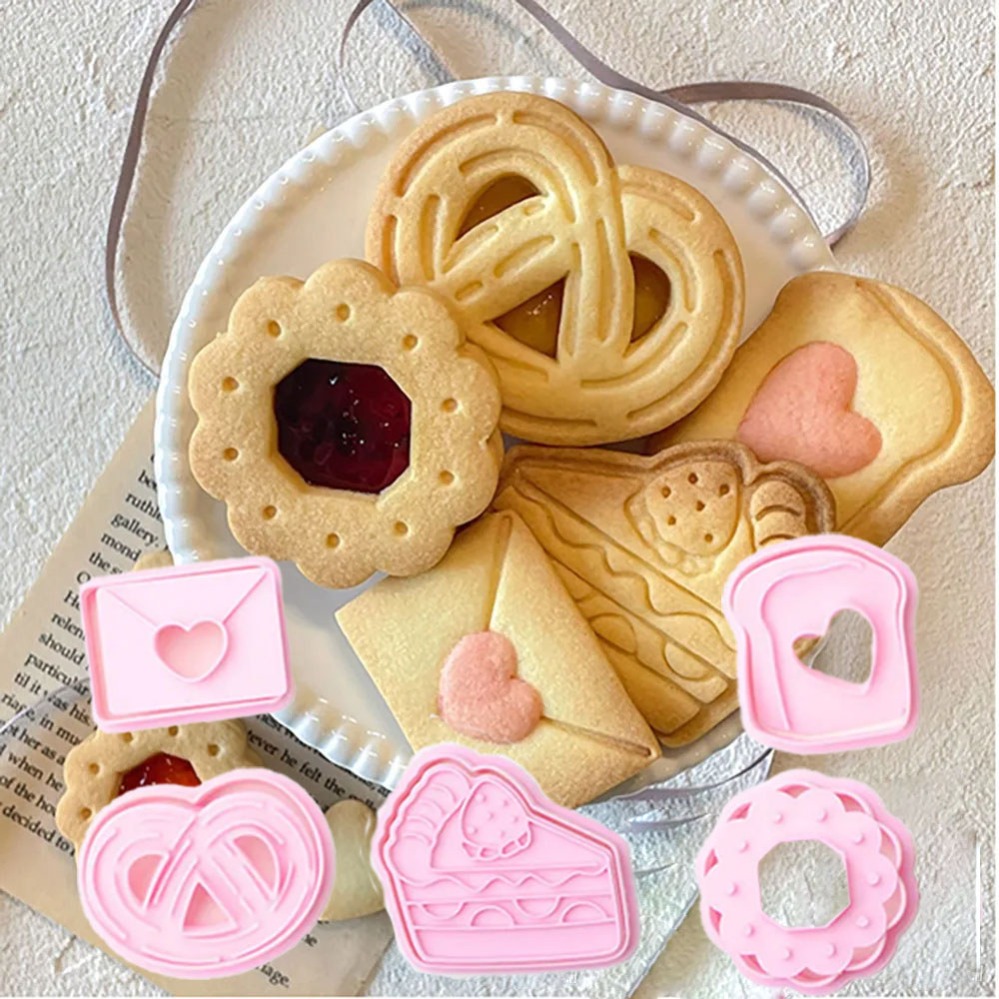 Baking Kitchen Diy - Sandviç Reçeli Bisküvi Kalıbı Damgası Sevgililer