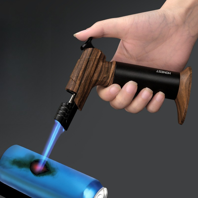 Kitchen Baking Torch - Rüzgar Geçirmez Jet Alevli Bütan Gaz