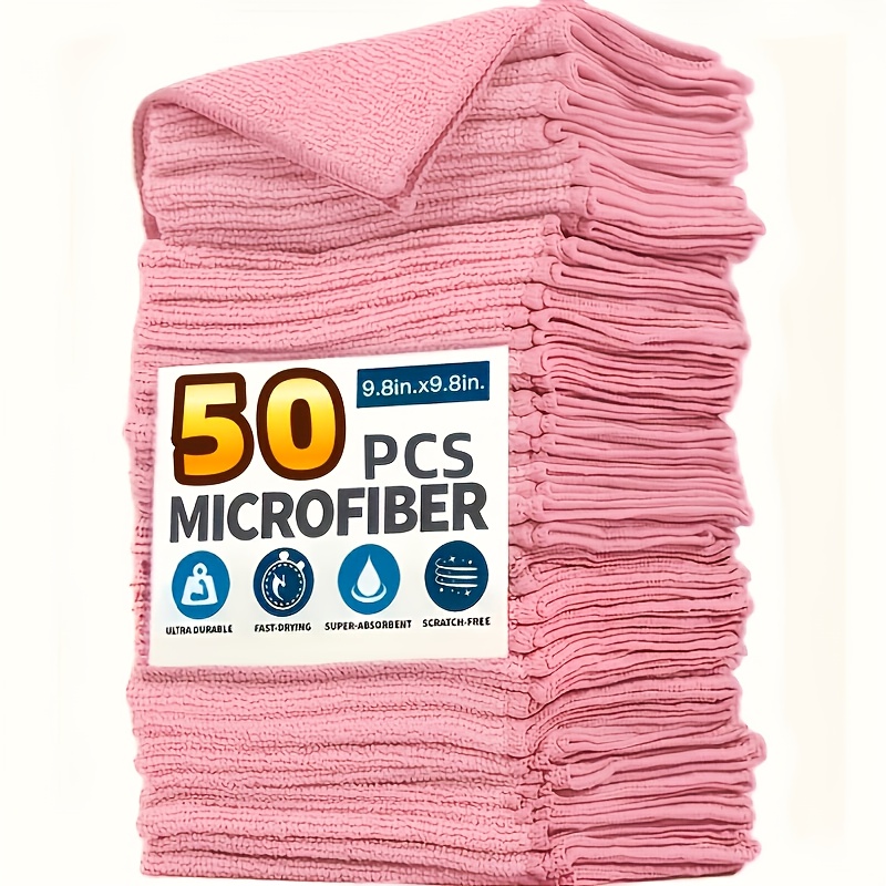 Kitchen Baking Mixer - 1-50 adet açık pembe mikrofiber mutfak