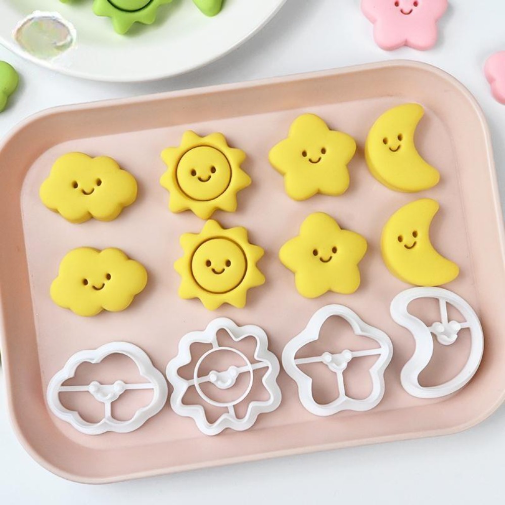Baking Kitchen Diy - Kurabiye Kesiciler Ay Yıldız Güneş Kurabiye