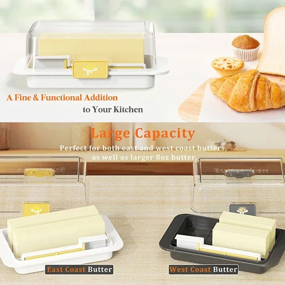 Şeffaf Kapaklı Tereyağı Saklam - Kitchen Baking Storage Containers incelemesi ve fiyatı