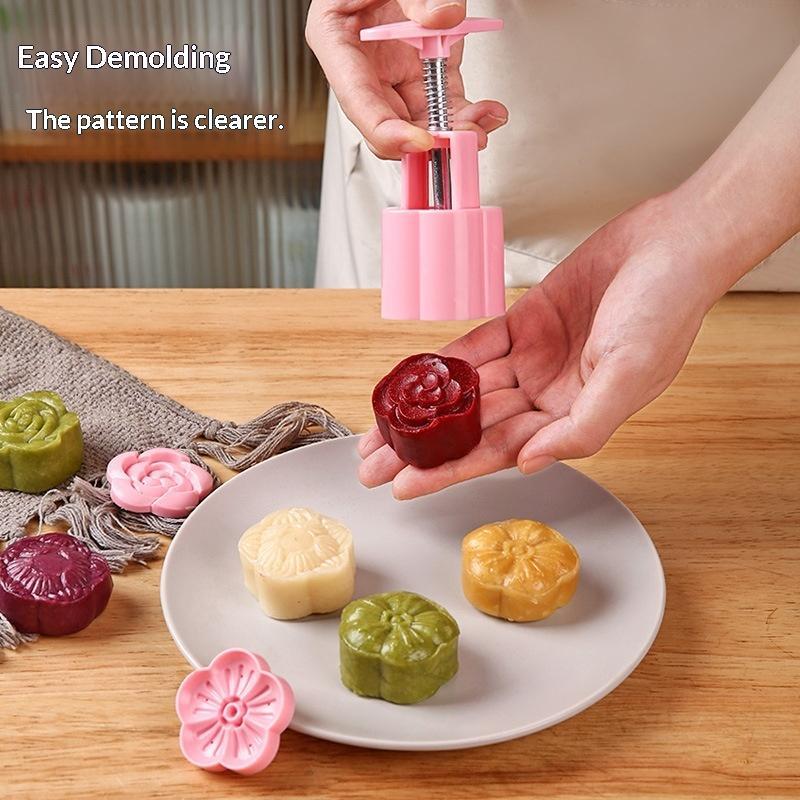 【LM】1 takım DIY Mooncake kalıp - Kitchen Baking Torch incelemesi ve fiyatı
