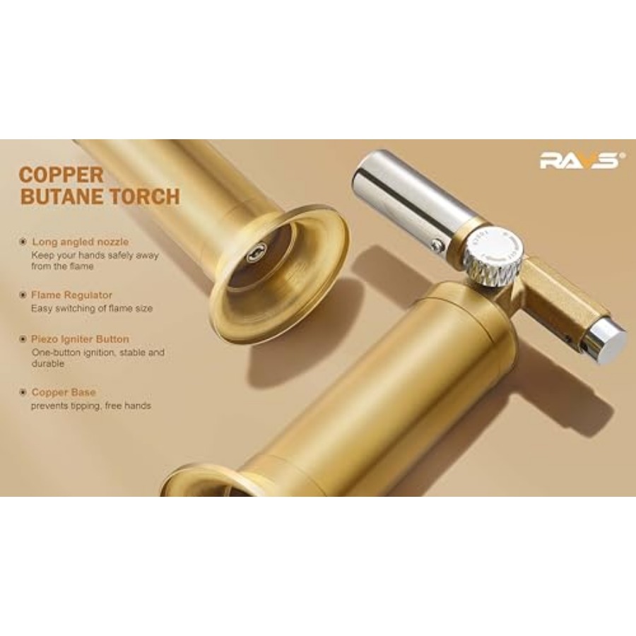Bakır Bütan Meşale Çakmağı, Ay - Kitchen Baking Torch incelemesi ve fiyatı