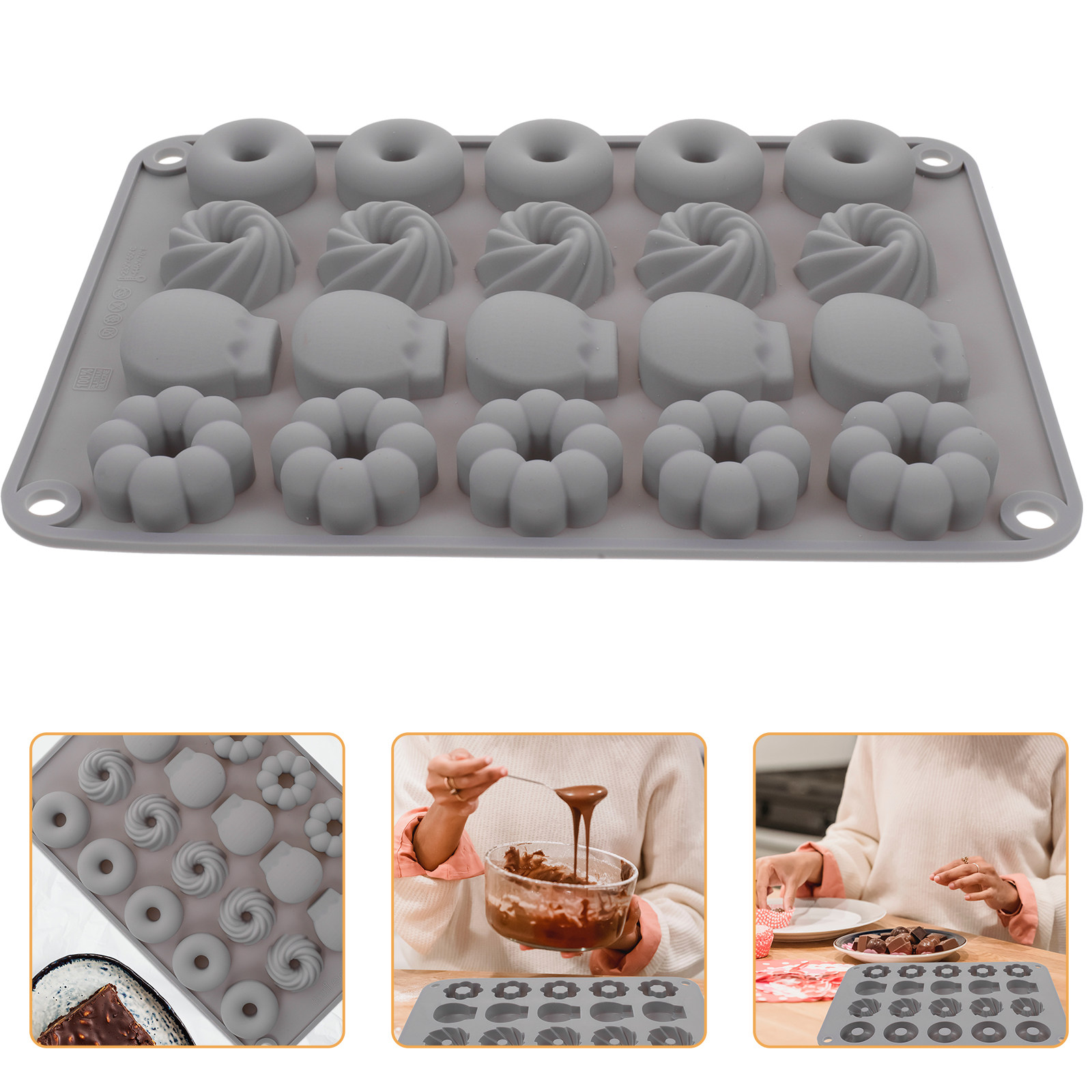 Mini Donut Silikon Kalıp Isıya - Baking Kitchen Diy incelemesi ve fiyatı