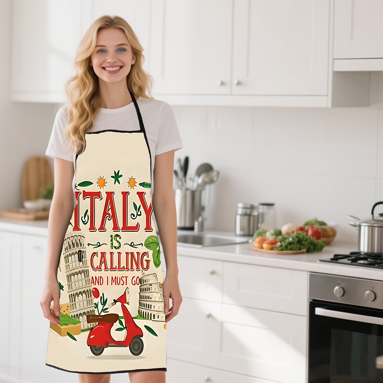 1 Parça İtalyan Temalı Önlük,  - Baking Kitchen Design Ideas incelemesi ve fiyatı